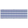 vidaXL Sun Lounger Cushion Blue&White Stripe Oxford Fabric