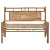 vidaXL Garden Bench with Cushion 120 cm Bamboo