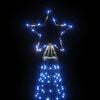 vidaXL Christmas Tree with Spike Blue 3000 LEDs 800 cm