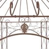 vidaXL Garden Pavilion Antique Brown 400x258x378 cm Iron
