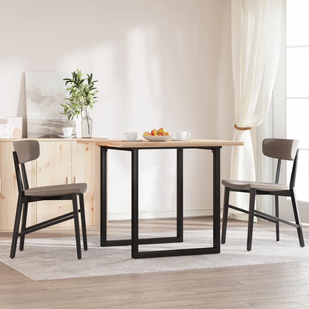 vidaXL Dining Table Legs O-Frame 70x70x73 cm Steel