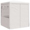 vidaXL Professional Party Tent with Side Walls 2x2 m White 90 g/m²