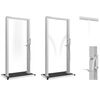 vidaXL Outdoor Shower with Tray WPC Stainless Steel
