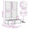 vidaXL Garden Black 80 x 40 x 126 cm Steel