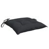 vidaXL Chair Cushions 2 pcs Black 40x40x7 cm Oxford Fabric