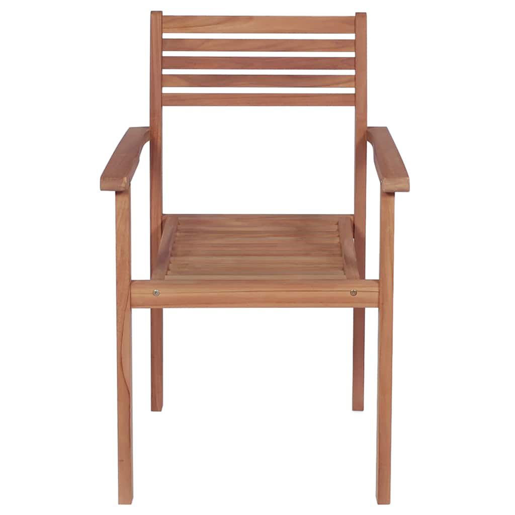 vidaXL Garden Chairs 2 pcs with Anthracite Cushions Solid Teak Wood