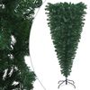 vidaXL Upside-down Artificial Pre-lit Christmas Tree Green 150 cm