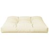 vidaXL Pallet Cushion Cream 70x70x12 cm Fabric