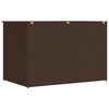 vidaXL Garden Storage Box Brown 150x100x100 cm Poly Rattan