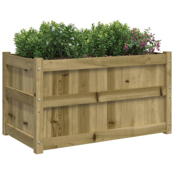 vidaXL Garden Planter 90x50x50 cm Impregnated Wood Pine