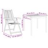 vidaXL Garden Dining Set 5 pcs Brown Solid Acacia Wood
