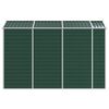 vidaXL Garden Shed Green 191x300x198 cm Galvanised Steel