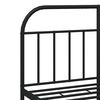 vidaXL Metal Bed Frame without Mattress with Footboard Black 135x190cm