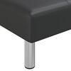 vidaXL Chaise Longue Black Faux Leather