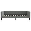 vidaXL Day Bed without Mattress Dark Grey 100x190 cm Fabric