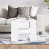 vidaXL Coffee Table High Gloss White 55.5x55x45 cm Engineered Wood