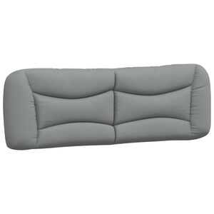 vidaXL Headboard Cushion "Hvar" Light Grey 152 cm Queen Fabric