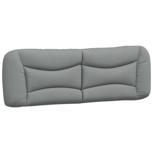 vidaXL Headboard Cushion "Hvar" Light Grey 152 cm Queen Fabric