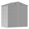 vidaXL Garden Shed Light Grey 191x130x198 cm Galvanised Steel