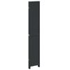 vidaXL Room Divider&nbsp;4 Panels Black Solid Wood Paulownia