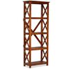 vidaXL Bookshelf Solid Acacia Wood Honey Finish 60x30x160 cm