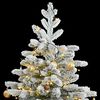 vidaXL Artificial Hinged Christmas Tree 300 LEDs & Ball Set 210 cm