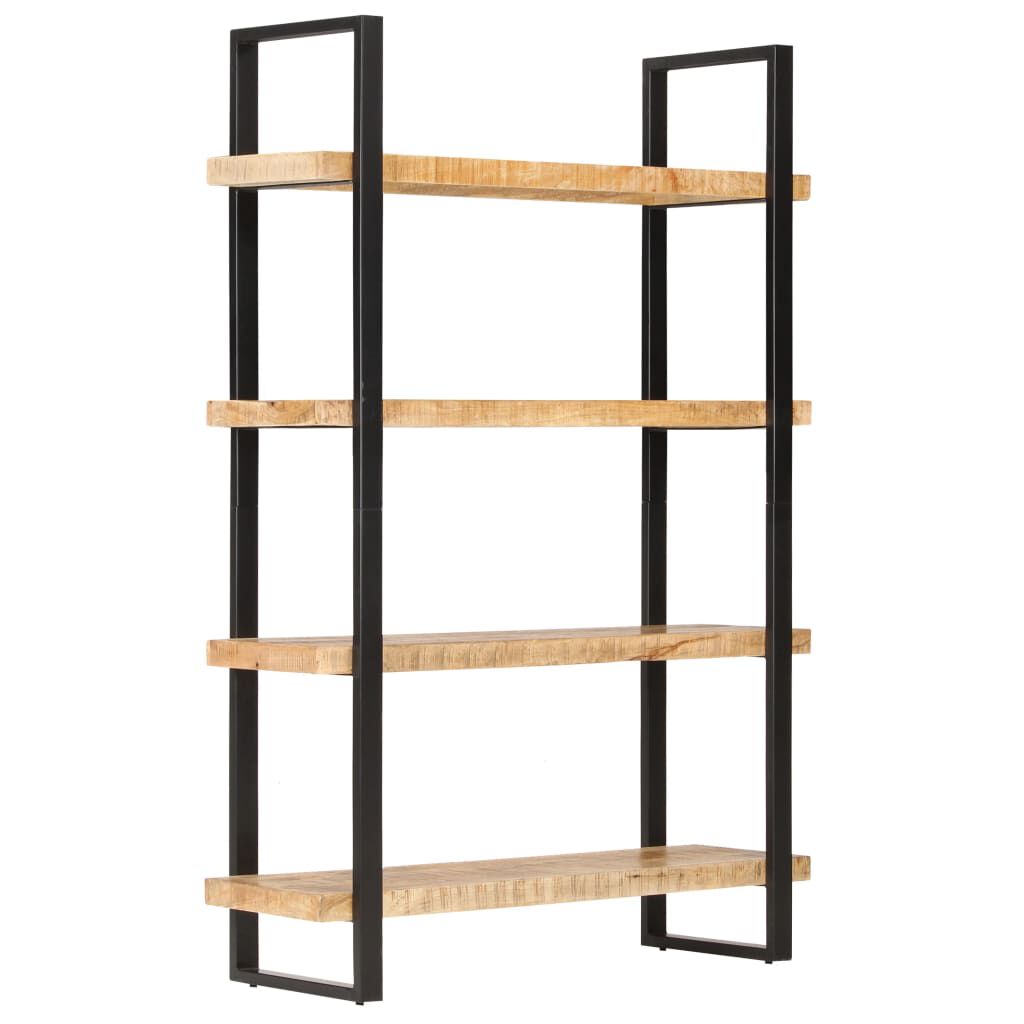 vidaXL 4-Tier Bookcase 120x40x180 cm Rough Mango Wood