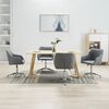 vidaXL Swivel Dining Chairs 4 pcs Light Grey Fabric