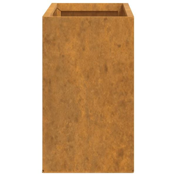 vidaXL Wall Planters 2 pcs Rusty Corten Steel 53x10x17 cm