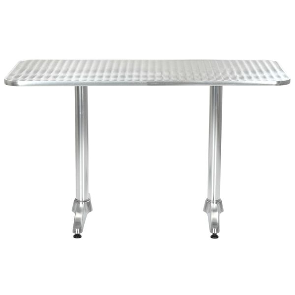vidaXL 5 Piece Outdoor Dining Set Aluminium Silver