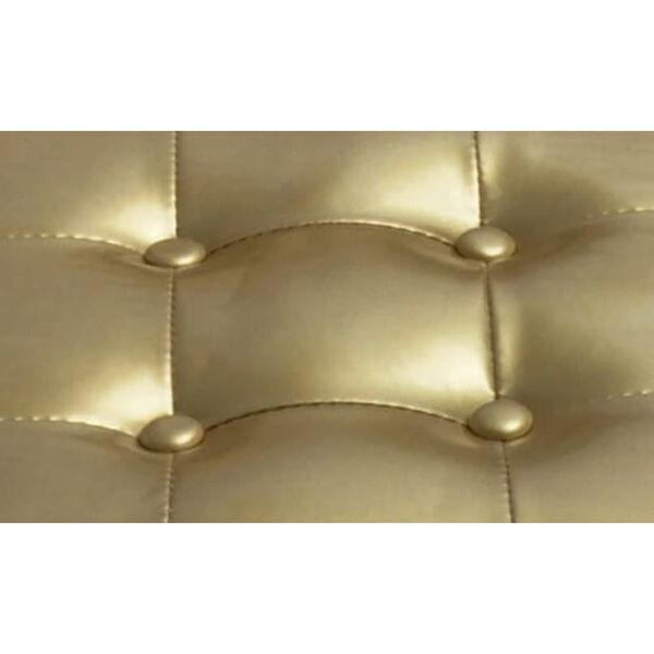 vidaXL Tub Chair with Footstool Gold Faux Leather
