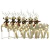 vidaXL Christmas Reindeers 6 pcs Gold 120 LEDs