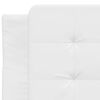 vidaXL Bed Frame without Mattress "Zadar" White 100x190 cm Faux Leather