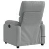 vidaXL Massage Recliner Chair Light Grey Fabric