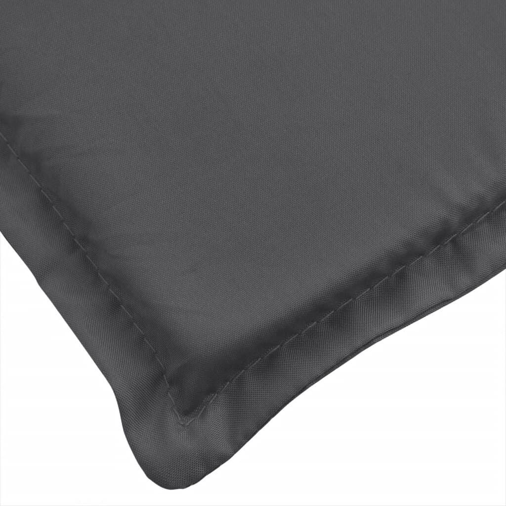 vidaXL Garden Bench Cushions 2 pcs Melange Anthracite 200x50x7 cm Fabric