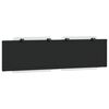 vidaXL Headboard Cushion "Zadar" White and Black 183 cm King Faux Leather