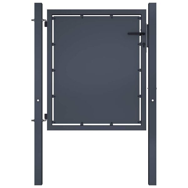 vidaXL Garden Gate Steel 100x75 cm Anthracite