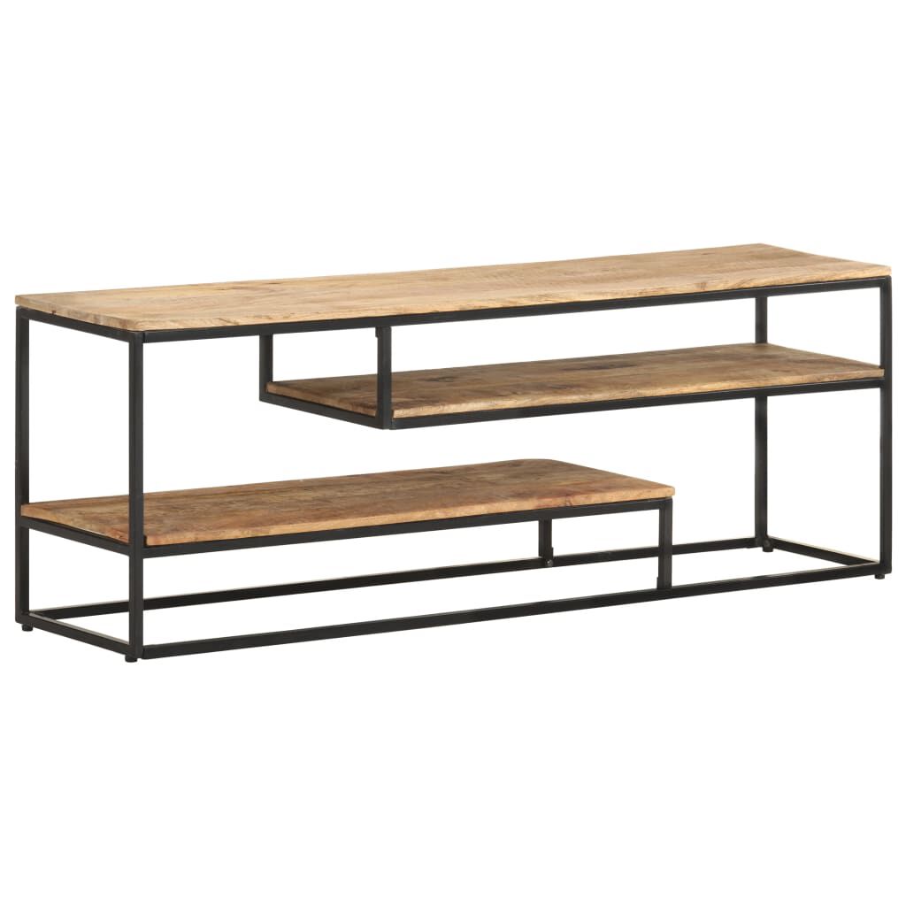 vidaXL TV Cabinet 130x30x45 cm Rough Mango Wood