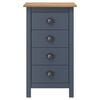 vidaXL Sideboard Hill Grey 46x35x80 cm Solid Pine Wood