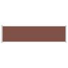 vidaXL Patio Retractable Side Awning 600x160 cm Brown