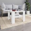 vidaXL Coffee Table White 60x60x42 cm Engineered Wood