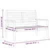 vidaXL Garden Sofa Bench 120 cm Solid Wood Acacia