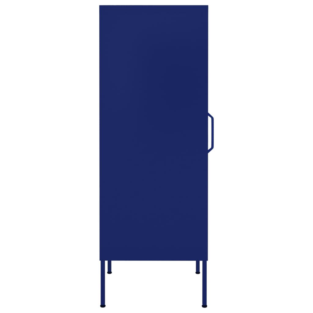vidaXL Storage Cabinet Navy Blue 42.5x35x101.5 cm Steel