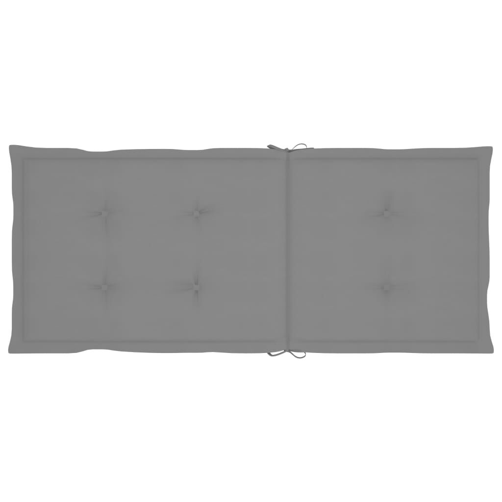 vidaXL Garden Reclining Chairs 3 pcs with Cushions Solid Acacia Wood