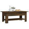 vidaXL Coffee Table Smoked Oak 102x55x42 cm Engineered Wood