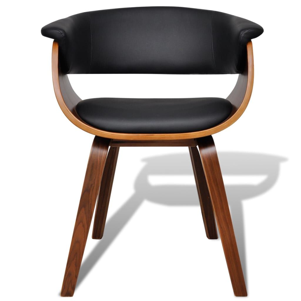 Modern Artificial Leather Wood Dining Chair
