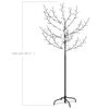 vidaXL Christmas Tree 120 LEDs Warm White Light Cherry Blossom 150 cm