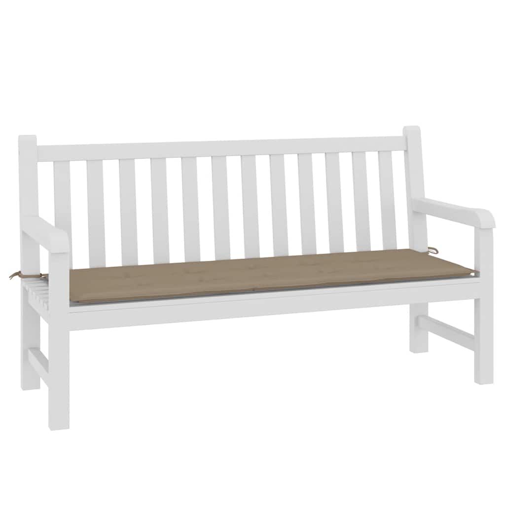 vidaXL Garden Bench Cushion Taupe 150x50x4 cm Oxford Fabric