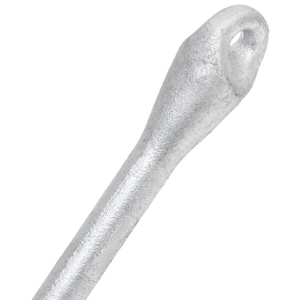 vidaXL Folding Anchor Silver 2.5 kg Malleable Iron