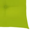 vidaXL Dining Chairs 8 pcs with Bright Green Cushions Solid Teak Wood